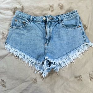 Top shop jean shorts